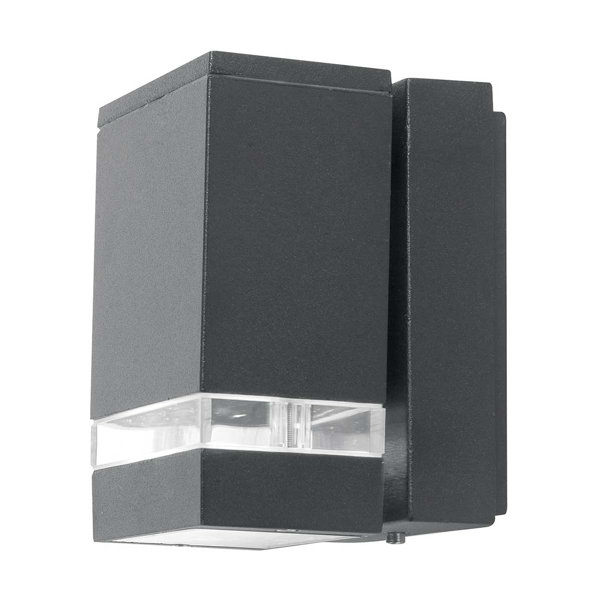 Norvale Modern Cube Outdoor Wall Light Graphite