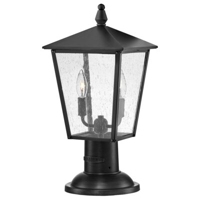 Oakbridge Traditional Outdoor Pedestal Lantern Black