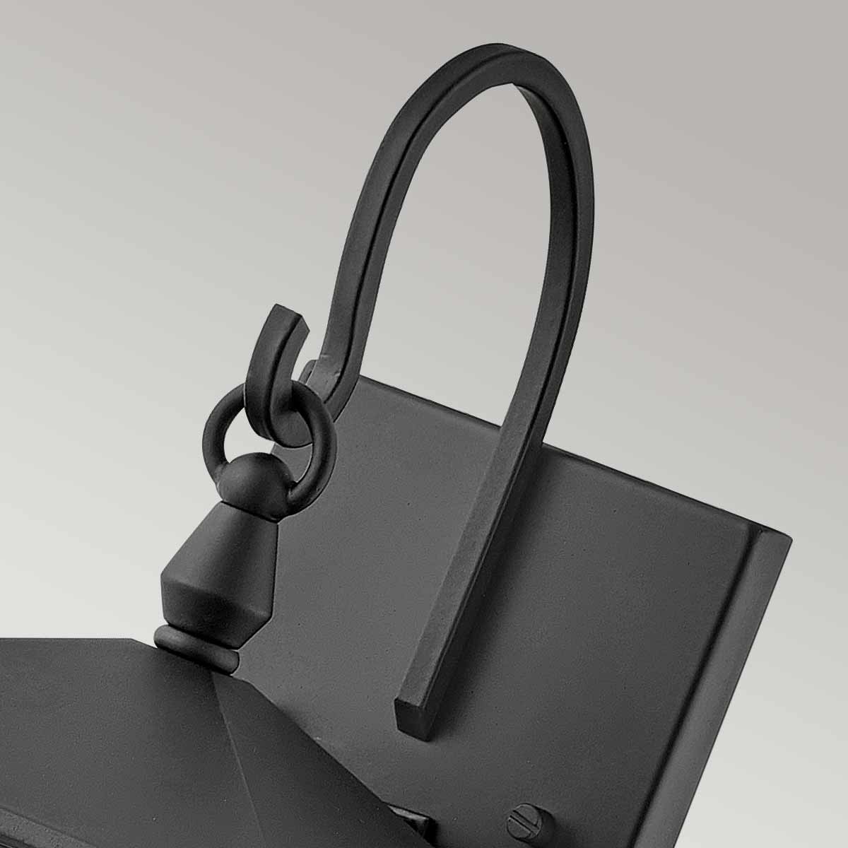 Oakbridge Traditional Outdoor Wall Lantern in Black Oakbridge Traditional Outdoor Wall Lantern in Black — detail view