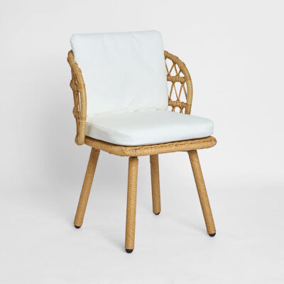 Oakendell Hamptons Outdoor Dining Chair Natural Beige