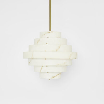 Oakleigh Art Deco Tiered Alabaster Ceiling Pendant