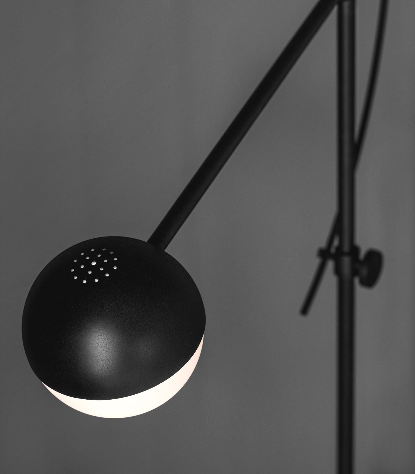 Oatlands Contemporary Adjustable Floor Lamp Matt Black Oatlands Contemporary Adjustable Floor Lamp Matt Black