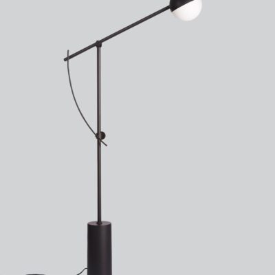 Oatlands Contemporary Adjustable Floor Lamp Matt Black