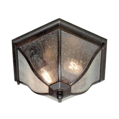 Old Colony Traditional Outdoor Flush Lantern Weathered Bronze