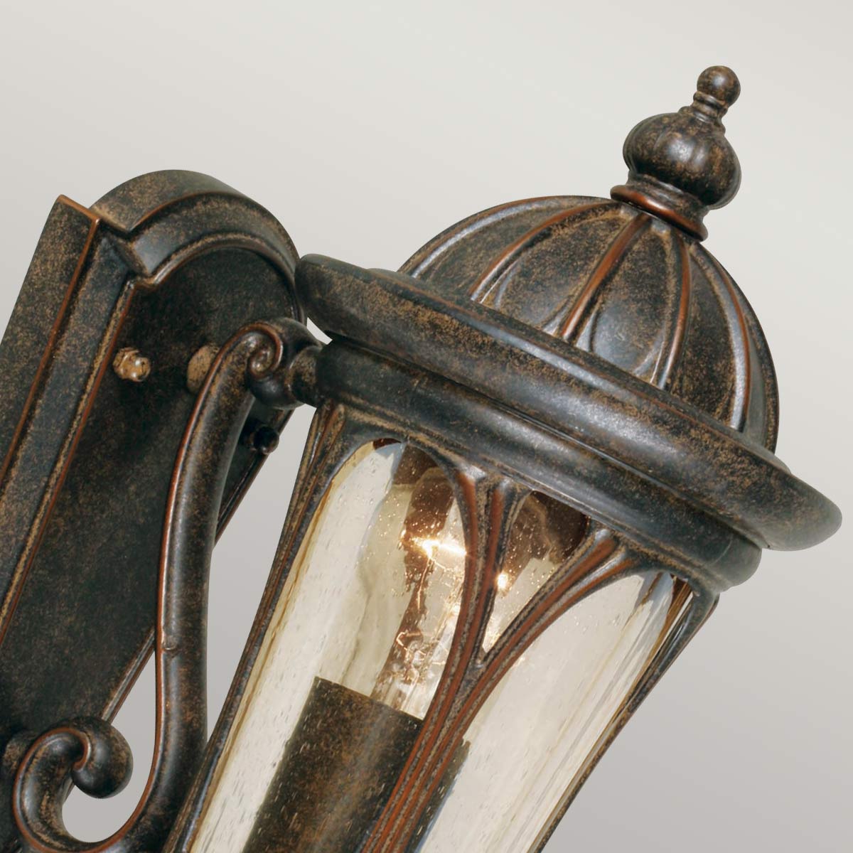 Old Colony Traditional Small Wall Lantern Weathered Bronze Old Colony Traditional Small Wall Lantern Weathered Bronze — detail view