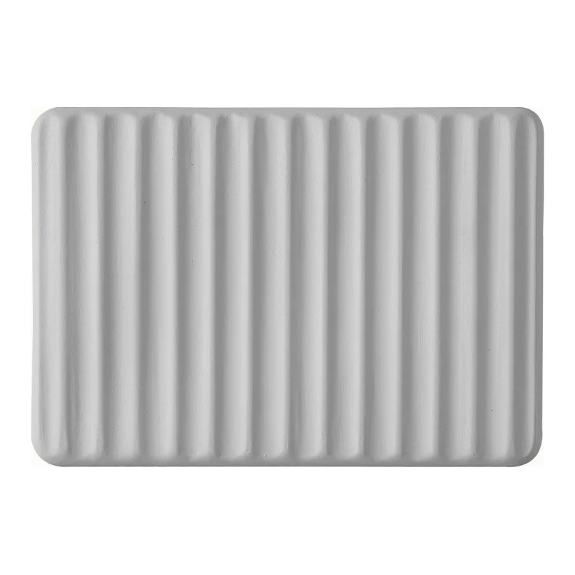 Old Fellow Sculptural Ribbed Ceramic Wall Light Matt White