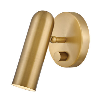 Onyx Grove Contemporary Cylinder Wall Light Heritage Brass