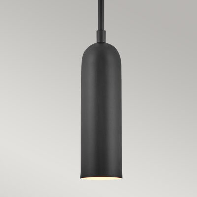 Onyx Grove Contemporary Mini Pendant Black — detail view