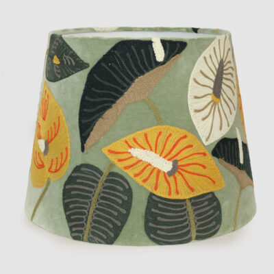 Orchard Botanical Tapered Lamp Shade Sage Green