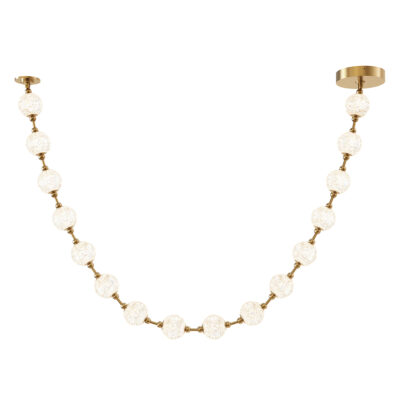 Osmere Beaded Swag Pendant Natural Brass
