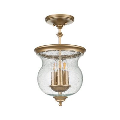 Ottermere Lane French Provincial Ceiling Semi-Flush Painted Natural Brass