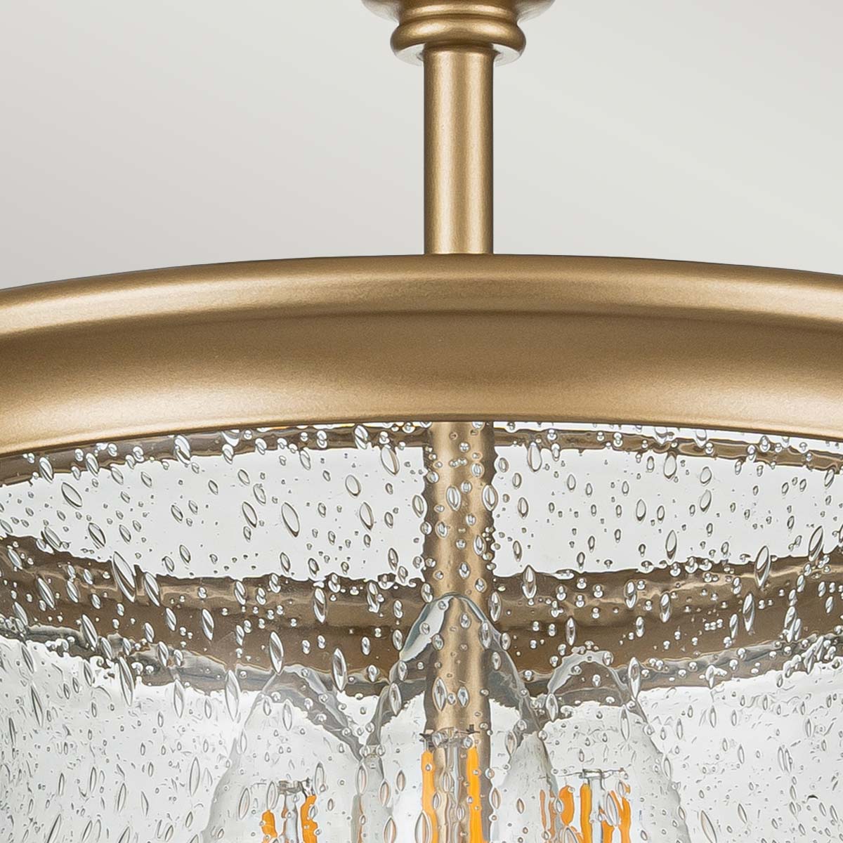 Ottermere Lane French Provincial Ceiling Semi-Flush Painted Natural Brass Ottermere Lane French Provincial Ceiling Semi-Flush Painted Natural Brass — detail view