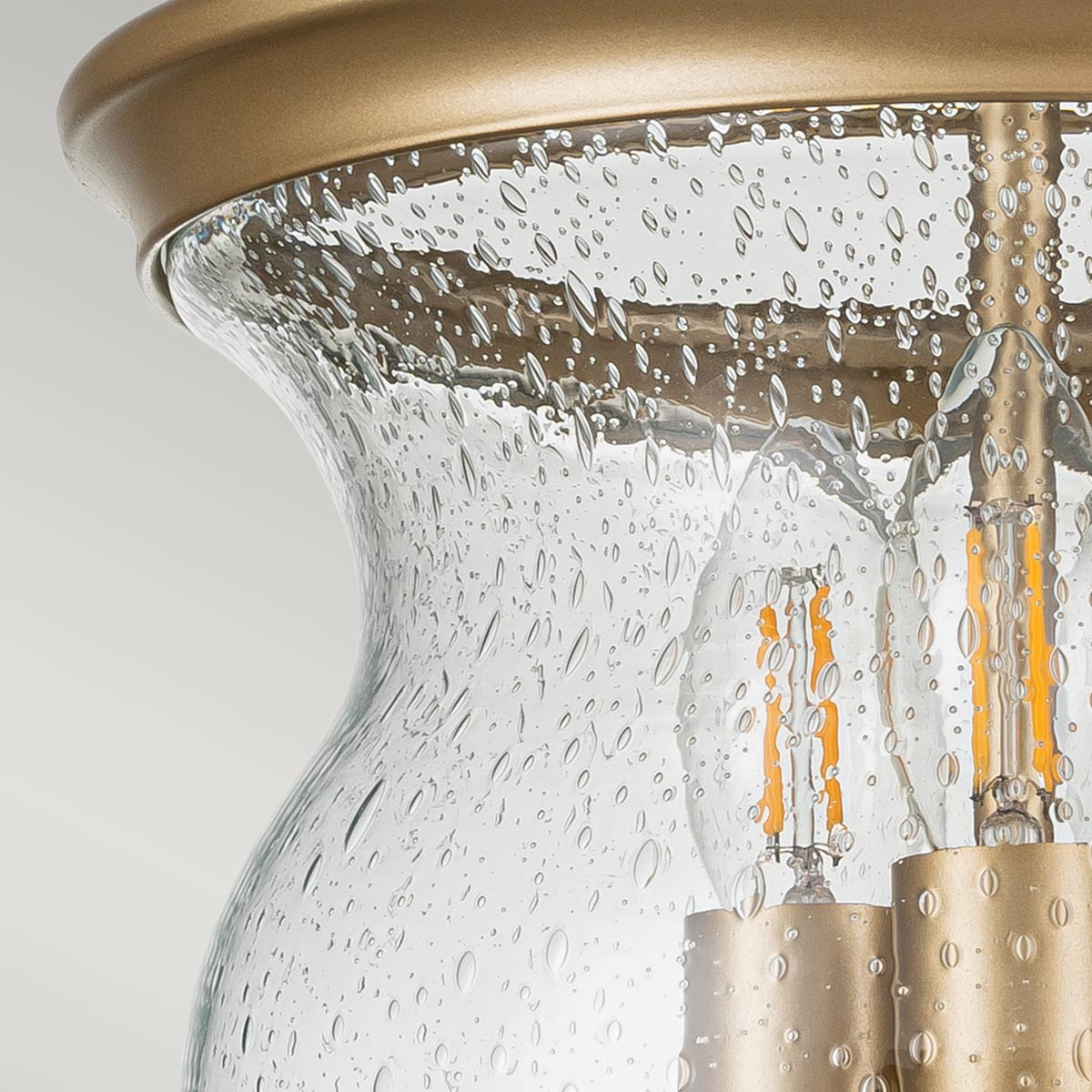 Ottermere Lane French Provincial Ceiling Semi-Flush Painted Natural Brass Ottermere Lane French Provincial Ceiling Semi-Flush Painted Natural Brass — detail view