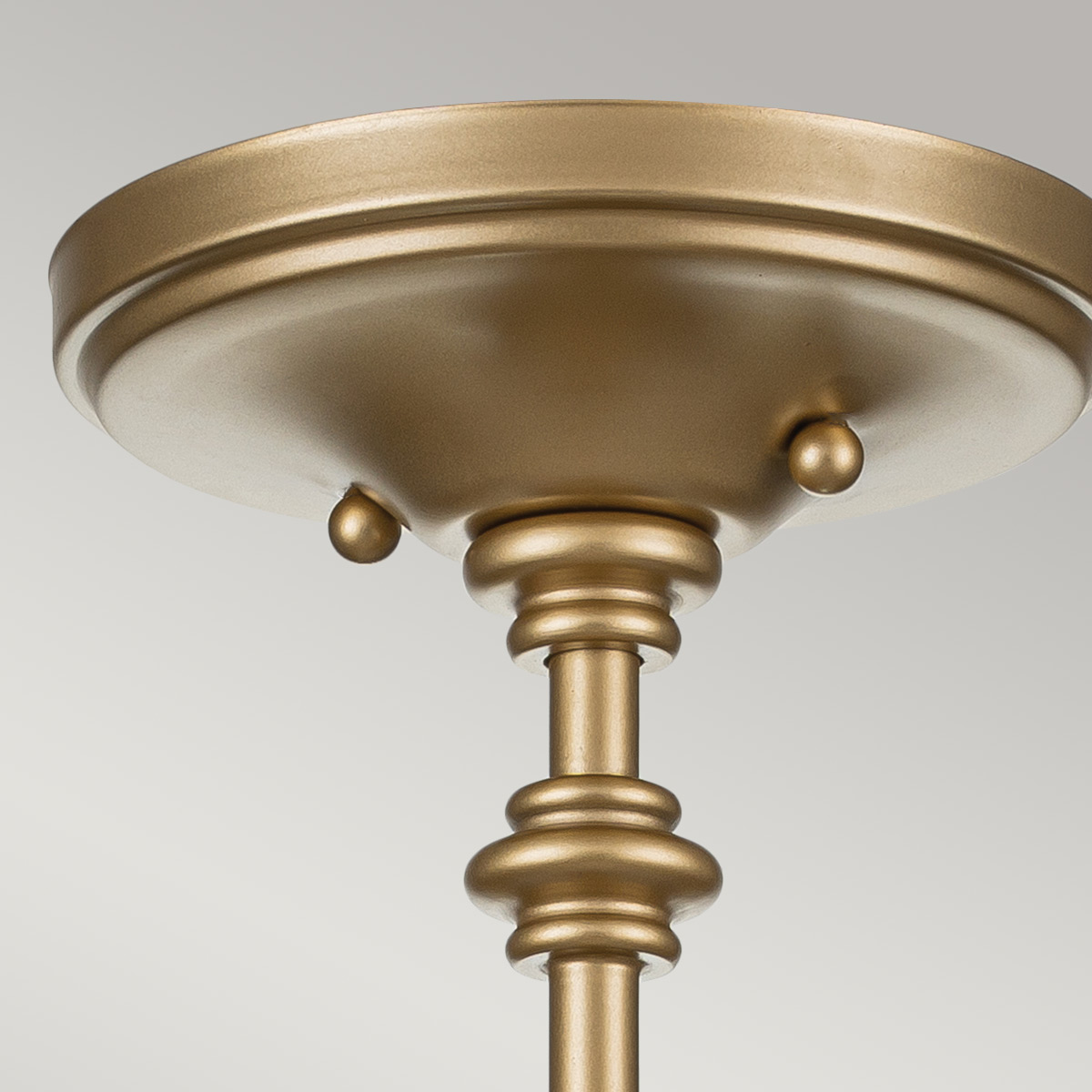 Ottermere Lane French Provincial Ceiling Semi-Flush Painted Natural Brass Ottermere Lane French Provincial Ceiling Semi-Flush Painted Natural Brass — detail view