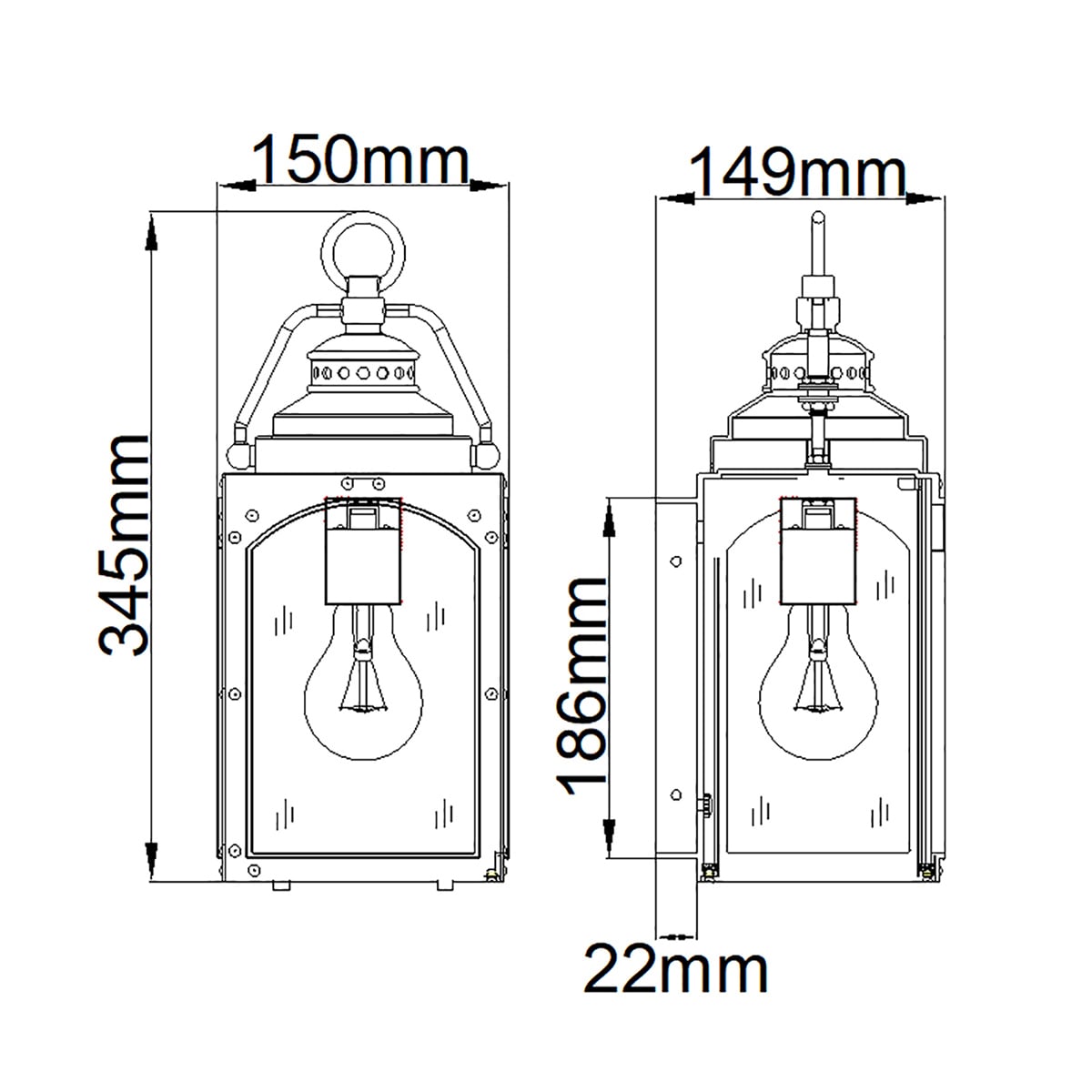 Ottershaw Cross Traditional Outdoor Lantern Copper Oxide Ottershaw Cross Traditional Outdoor Lantern Copper Oxide