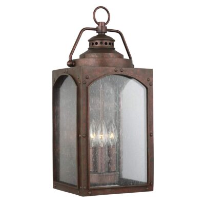 Ottershaw Cross Traditional Outdoor Lantern Copper Oxide