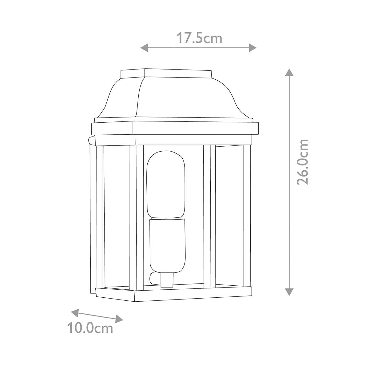 Ottershaw Row Traditional Outdoor Wall Light in Aged Brass Ottershaw Row Traditional Outdoor Wall Light in Aged Brass
