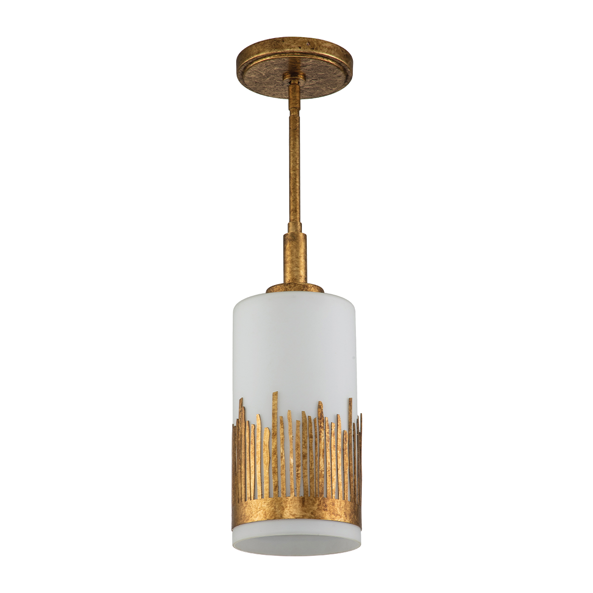 Palm Estuary Artistic Pendant Gold Leaf with Antique Glaze Palm Estuary Artistic Pendant Gold Leaf with Antique Glaze