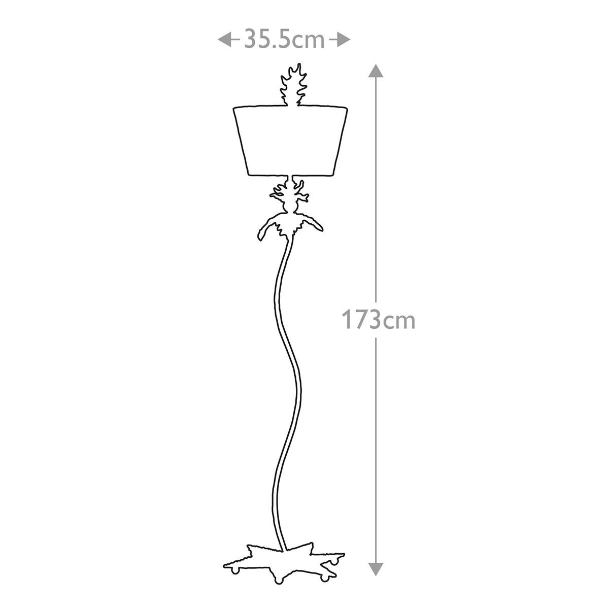 Palmerston Shore French Provincial Floor Lamp in Black, Putty and Gold Leaf Palmerston Shore French Provincial Floor Lamp in Black, Putty and Gold Leaf