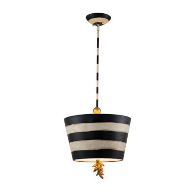 Palmerston Shore Hamptons Pendant Black Putty And Gold Leaf