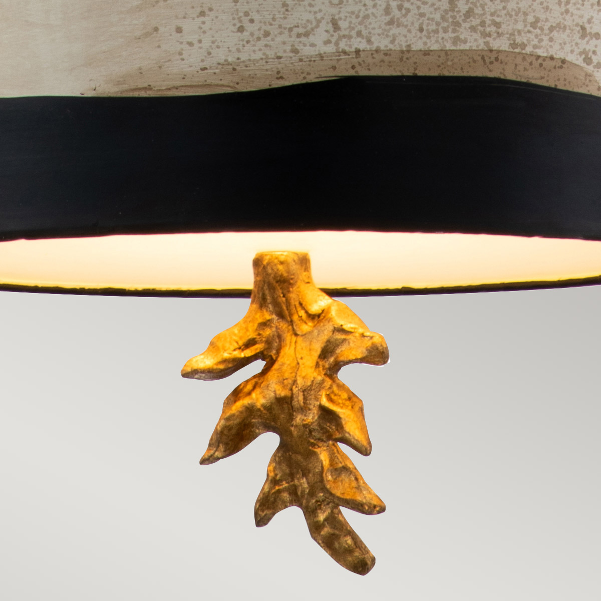 Palmerston Shore Hamptons Pendant Black Putty And Gold Leaf Palmerston Shore Hamptons Pendant Black Putty And Gold Leaf — detail view