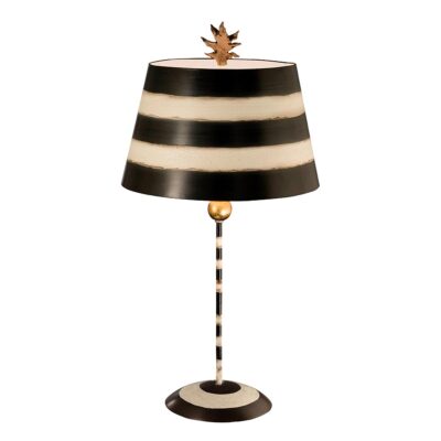Palmerston Shore Hamptons Table Lamp Black Putty and Gold Leaf