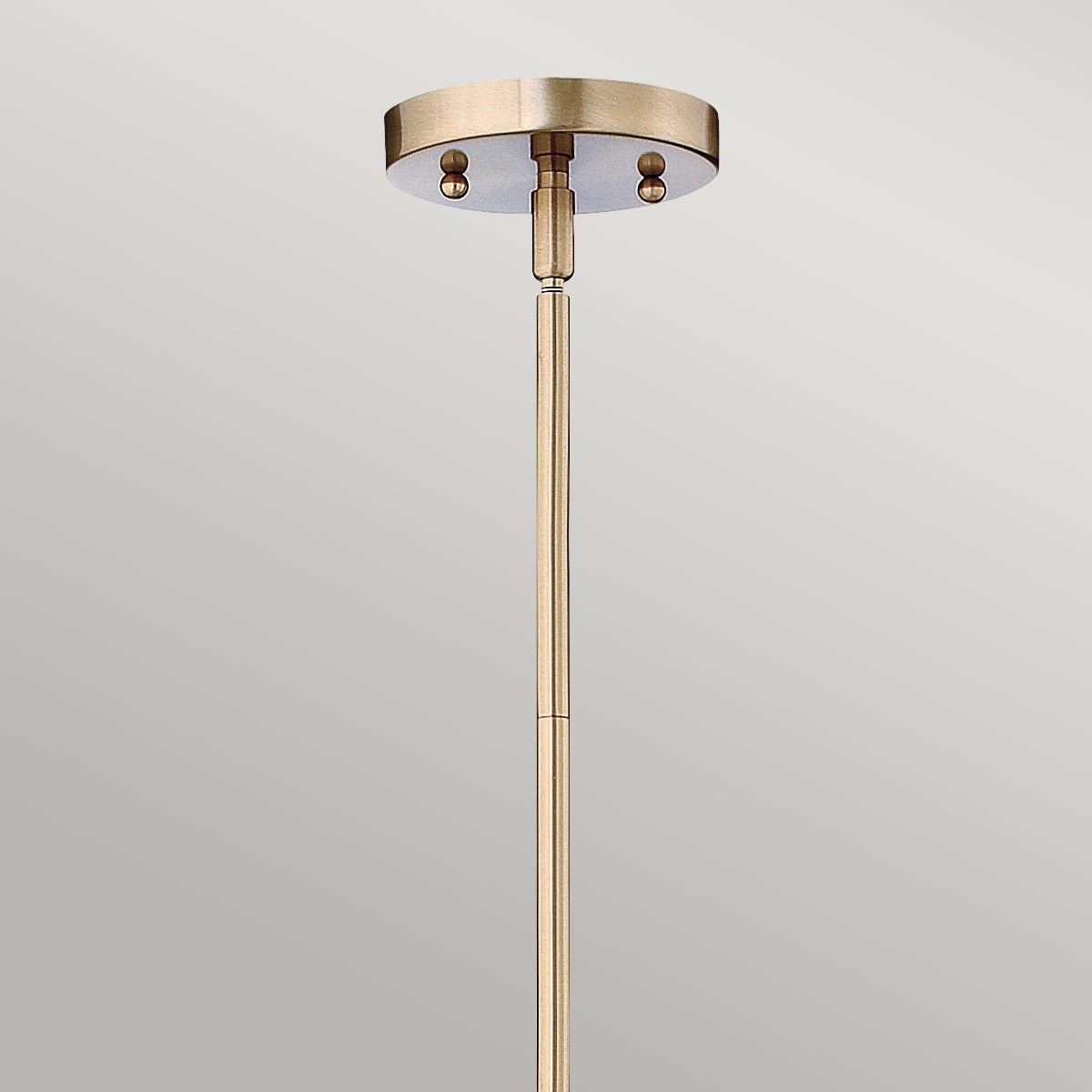 Parliament Row Heritage Cone Glass Pendant in Brushed Caramel Brass Parliament Row Heritage Cone Glass Pendant in Brushed Caramel Brass — detail view