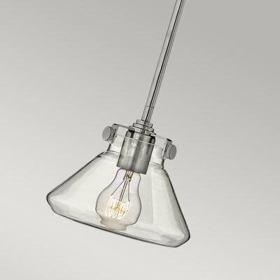 Parliament Row Heritage Cone Pendant Chrome — detail view