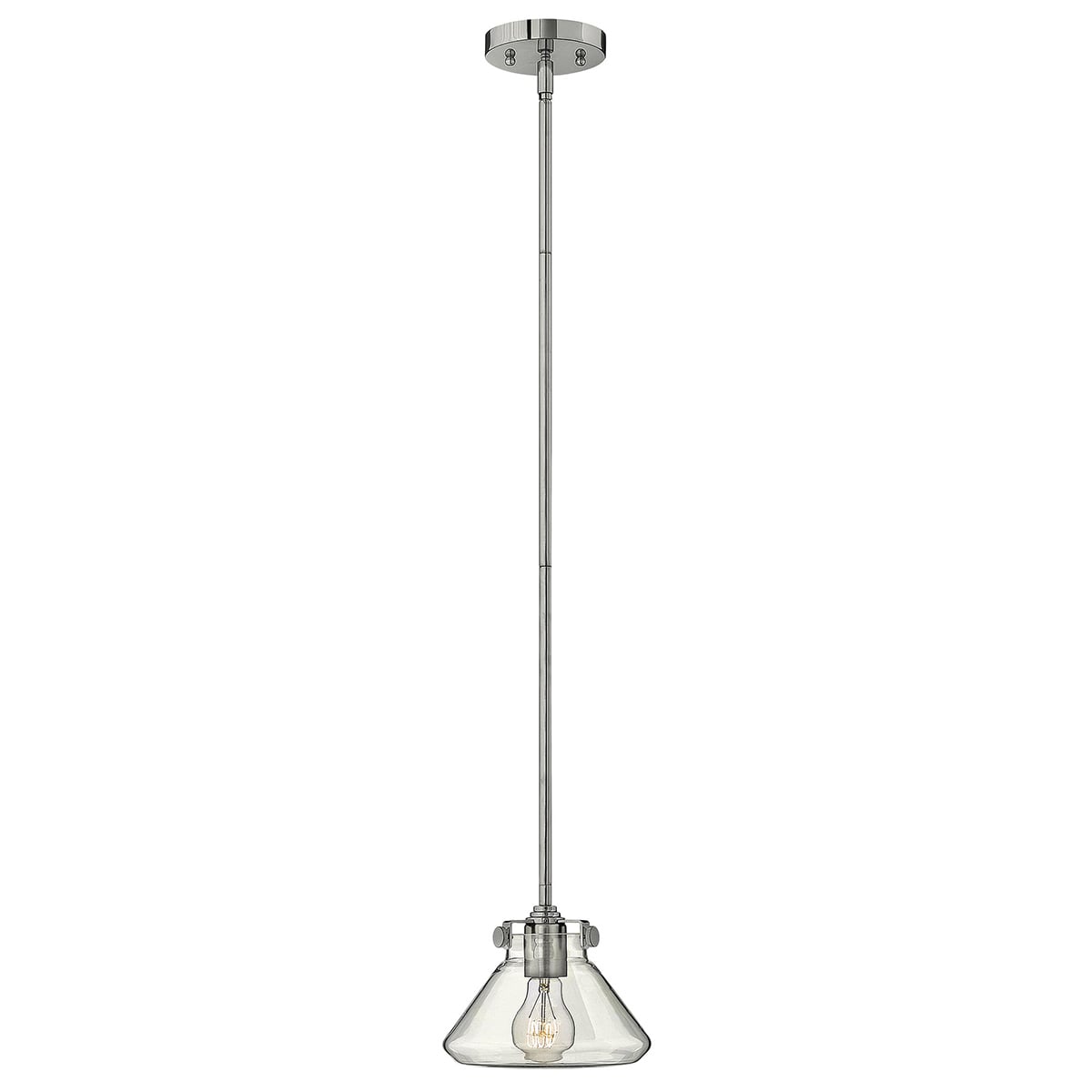 Parliament Row Heritage Cone Pendant Chrome Parliament Row Heritage Cone Pendant Chrome