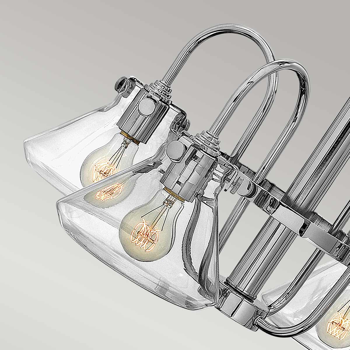 Parliament Row Industrial Chandelier Chrome Parliament Row Industrial Chandelier Chrome — detail view