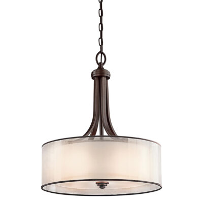 Pemberleigh Hamptons Large Drum Pendant Mission Bronze