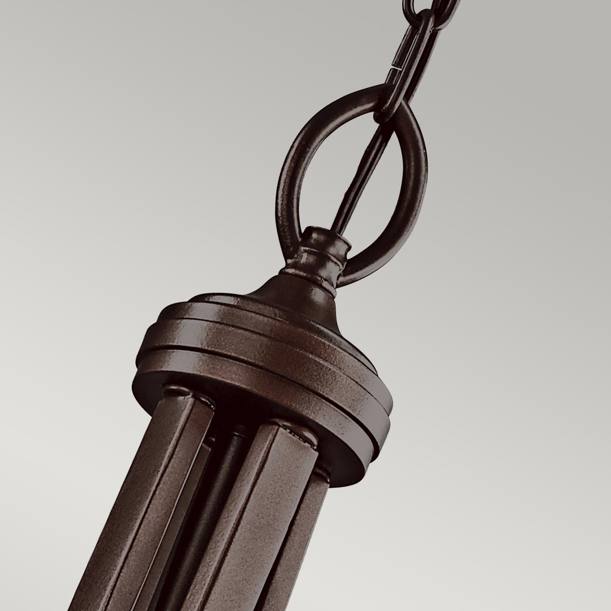 Pemberleigh Hamptons Large Drum Pendant Mission Bronze Pemberleigh Hamptons Large Drum Pendant Mission Bronze — detail view