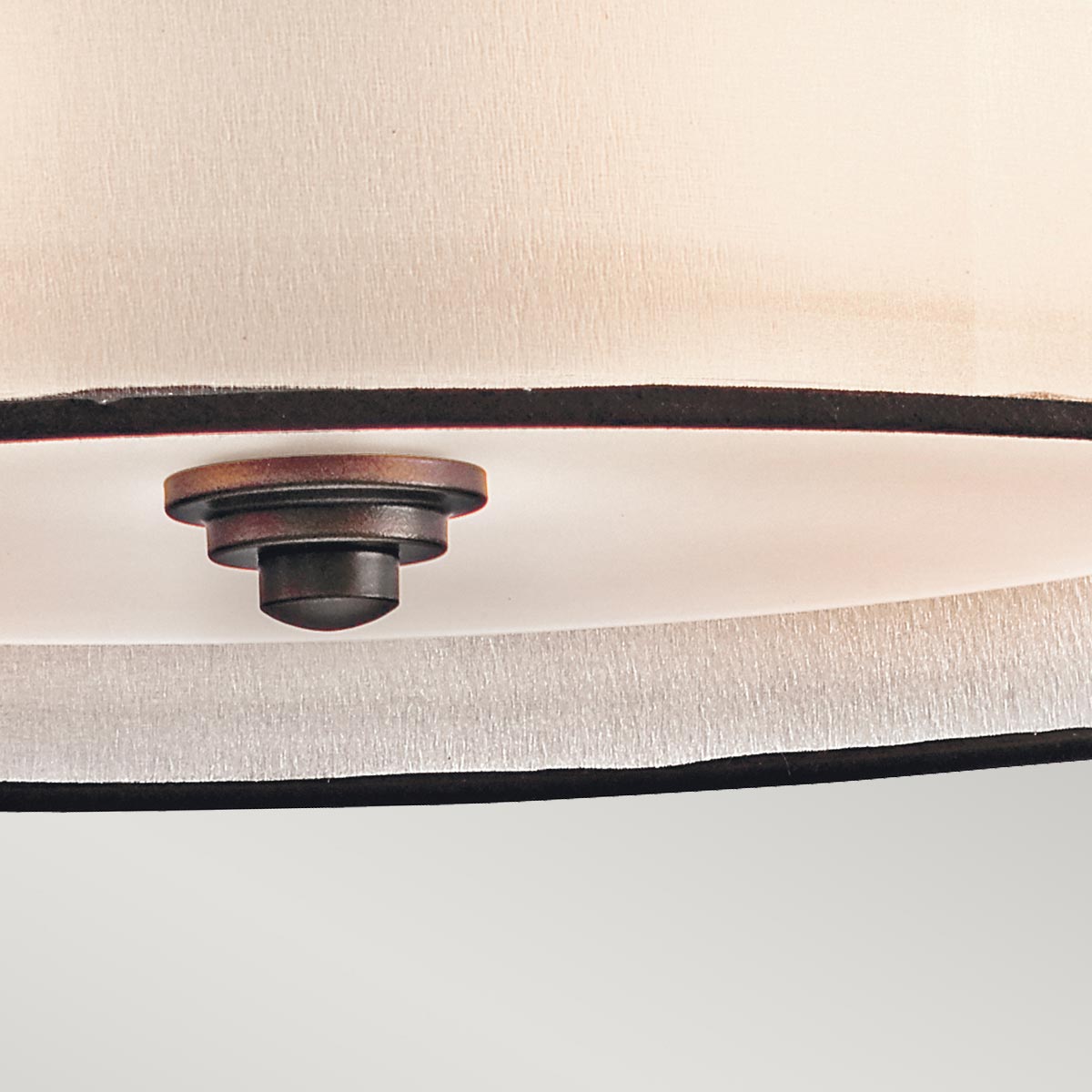 Pemberleigh Hamptons Large Drum Pendant Mission Bronze Pemberleigh Hamptons Large Drum Pendant Mission Bronze — detail view