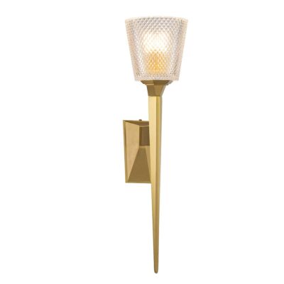 Pemberley Cross Torchiere Light Brushed Brass