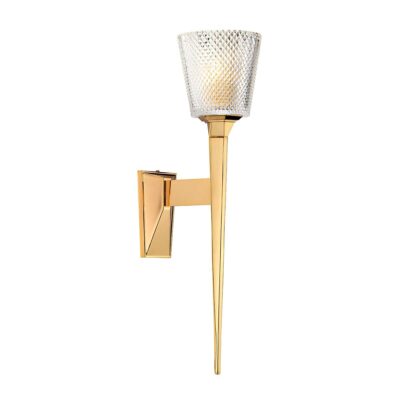 Pemberley Cross Torchiere Wall Light Polished Gold