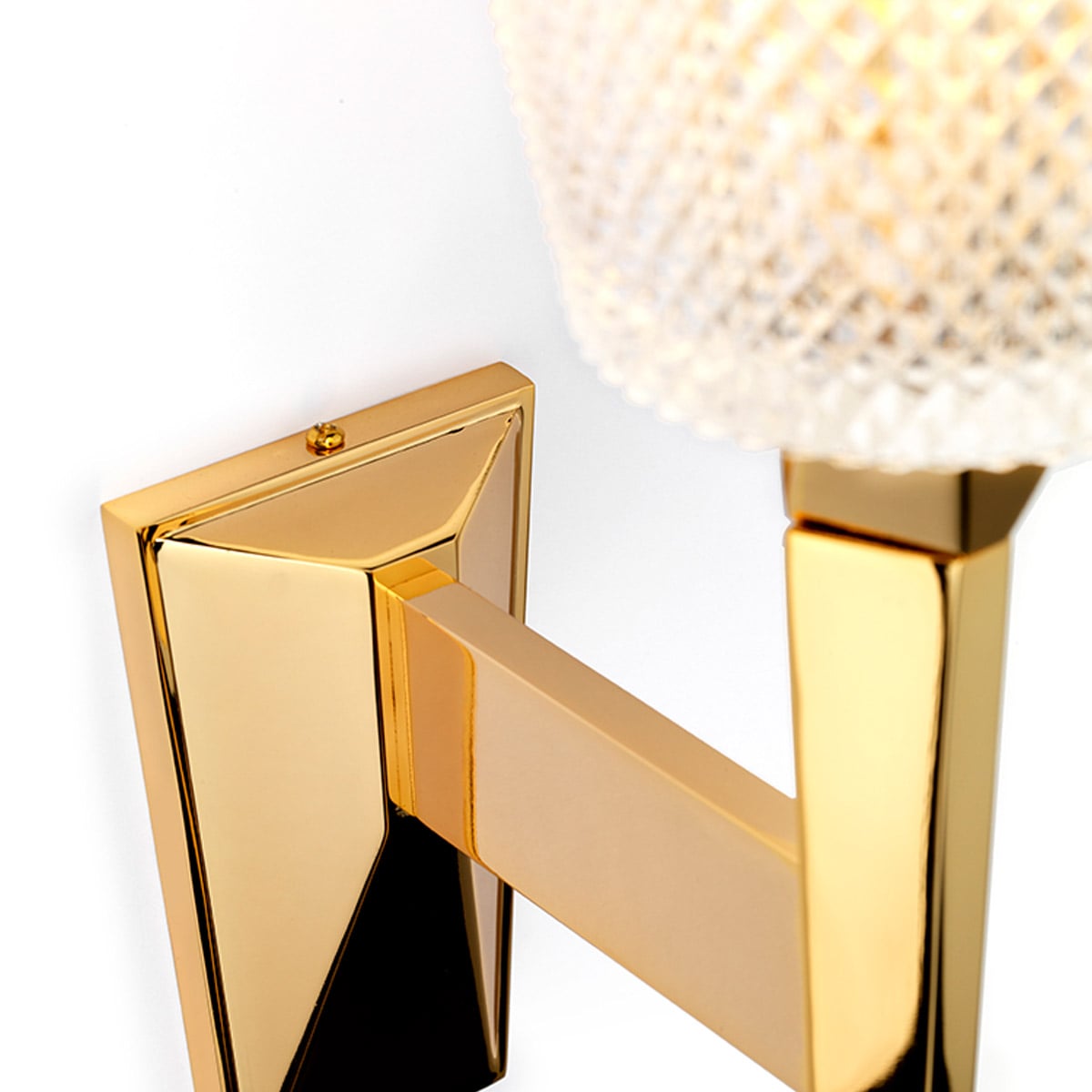 Pemberley Cross Torchiere Wall Light Polished Gold Pemberley Cross Torchiere Wall Light Polished Gold — detail view
