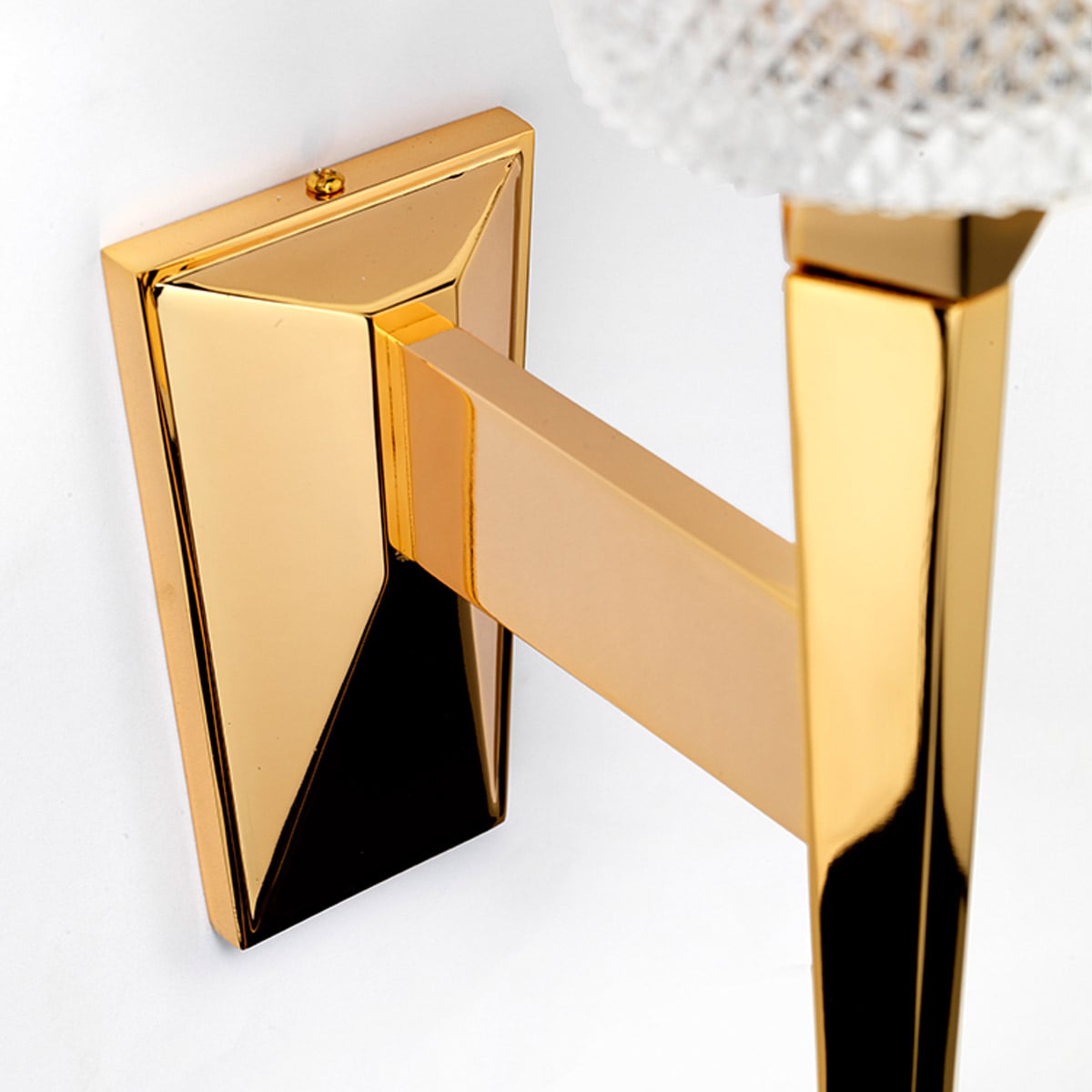 Pemberley Cross Torchiere Wall Light Polished Gold Pemberley Cross Torchiere Wall Light Polished Gold — detail view