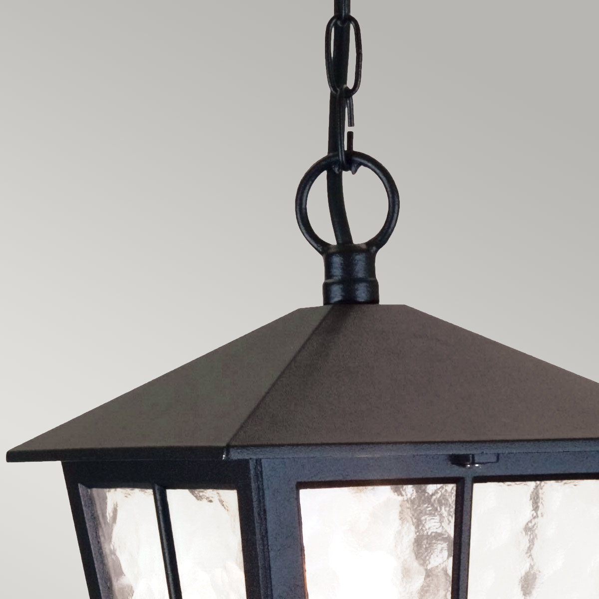 Pemberton Grange Traditional Chain Lantern Black Pemberton Grange Traditional Chain Lantern Black — detail view