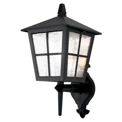 Pemberton Grange Traditional Outdoor Wall Lantern in Black