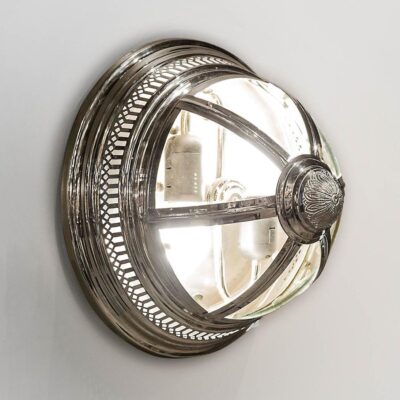 Pemberton Heritage Half-Round Wall Light Nickel