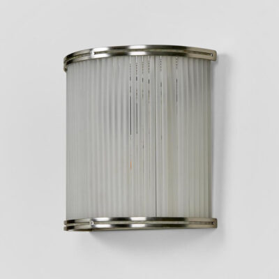 Pendle Heritage Half Round Wall Light Nickel