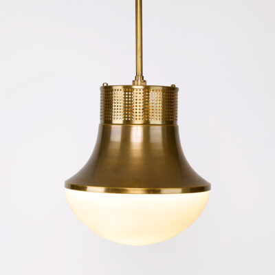 Pendleton Bell Shaped Brass Pendant Light