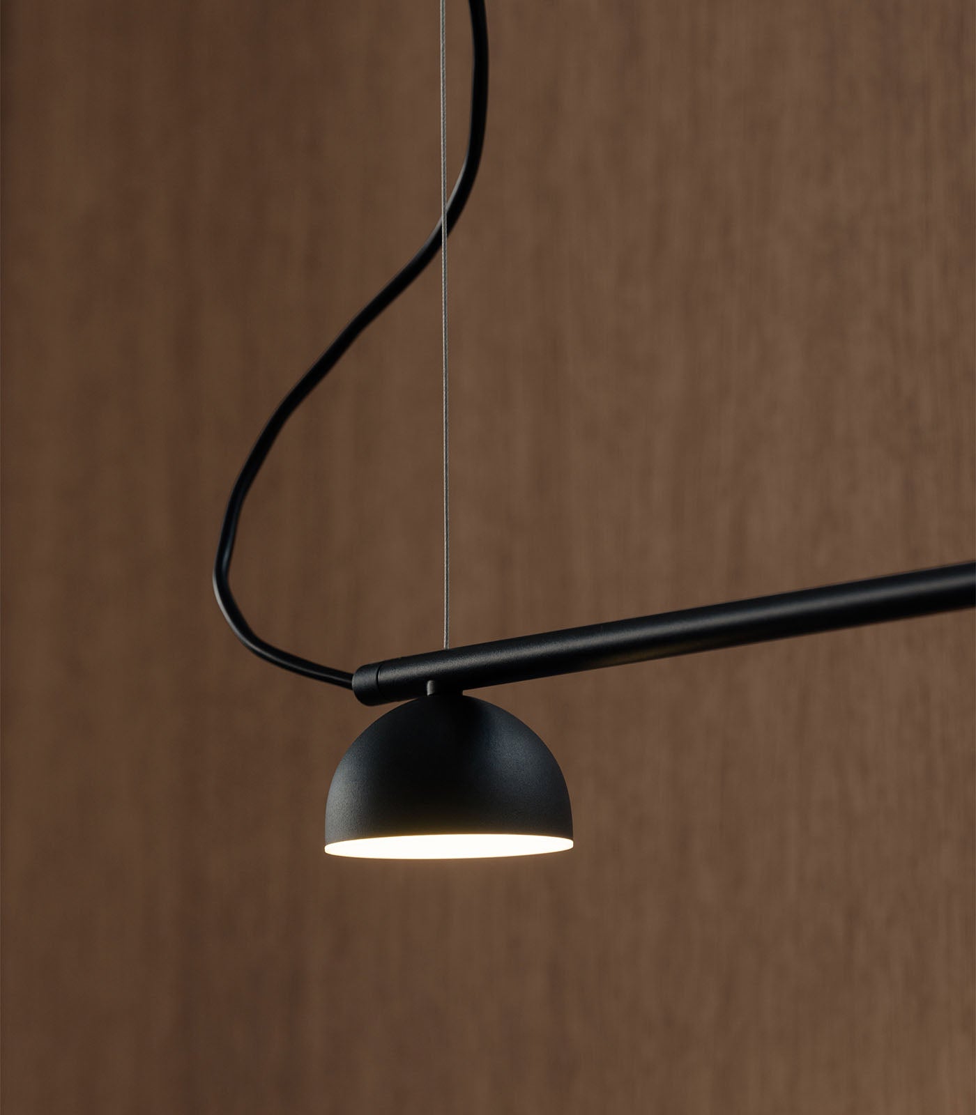 Peony Hill Contemporary 3-Light Bar Pendant Matt Black Peony Hill Contemporary 3-Light Bar Pendant Matt Black