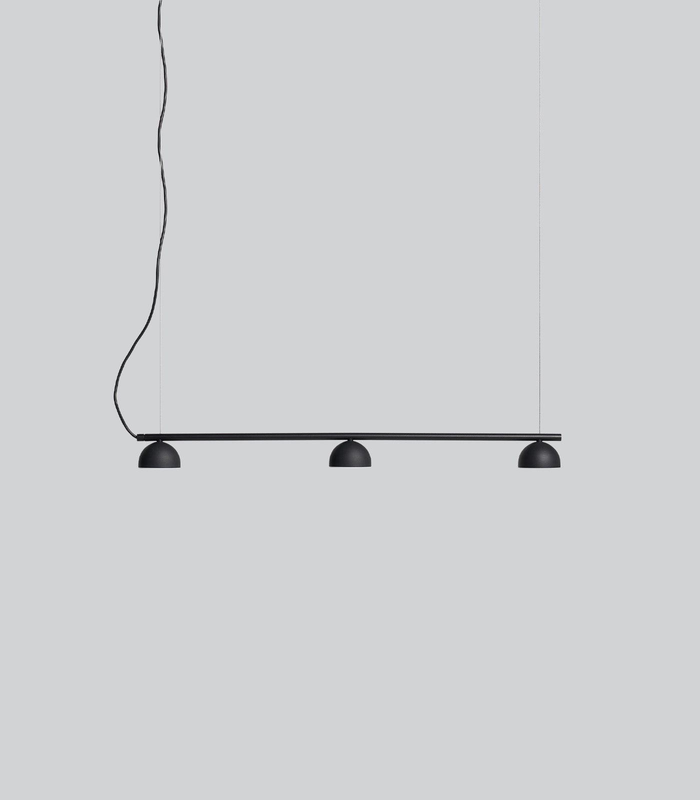 Peony Hill Contemporary 3-Light Bar Pendant Matt Black
