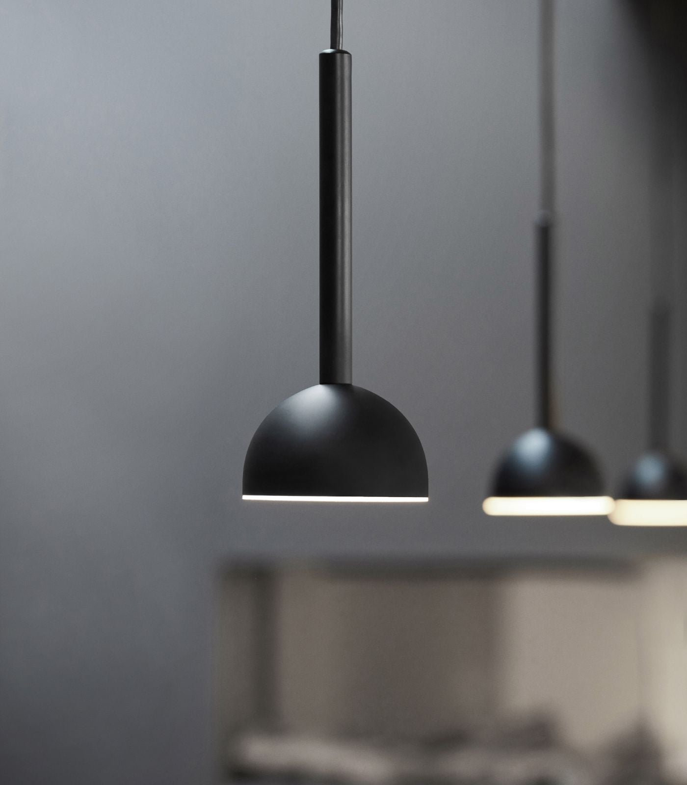 Peony Hill Contemporary Dome Pendant Light Black, Rust, White Peony Hill Contemporary Dome Pendant Light Black, Rust, White