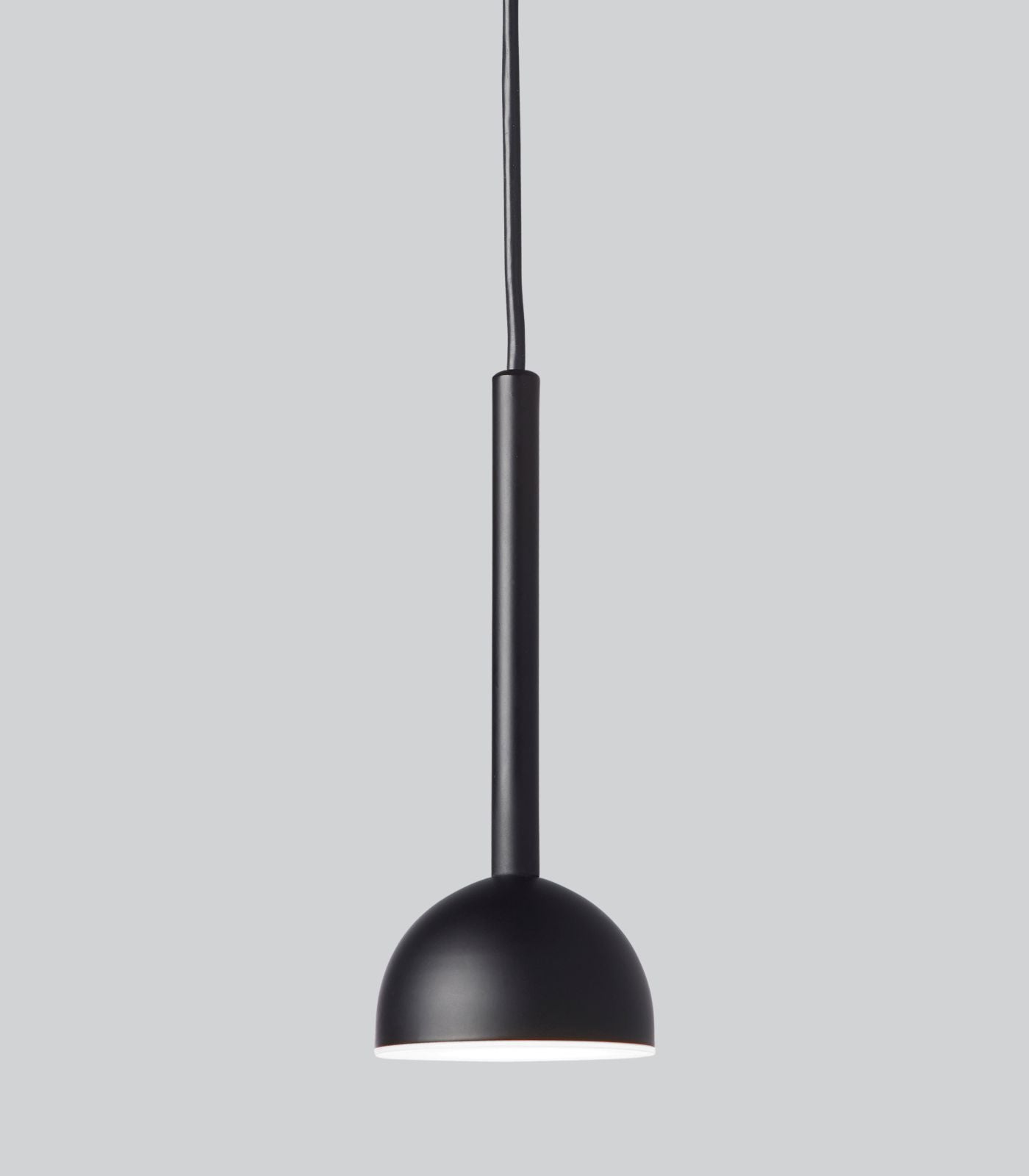 Peony Hill Contemporary Dome Pendant Light Black, Rust, White