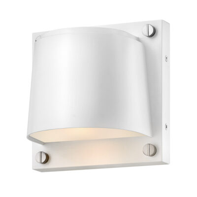 Pinehaven Coastal Outdoor Wall Light Satin White