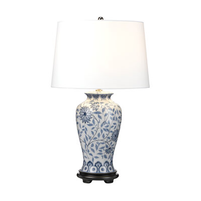 Porcelain Blossom Hamptons Table Lamp Blue and White