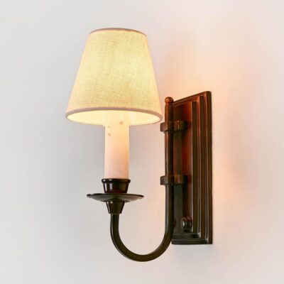 Portsea Hamptons Single Arm Wall Light Bronze