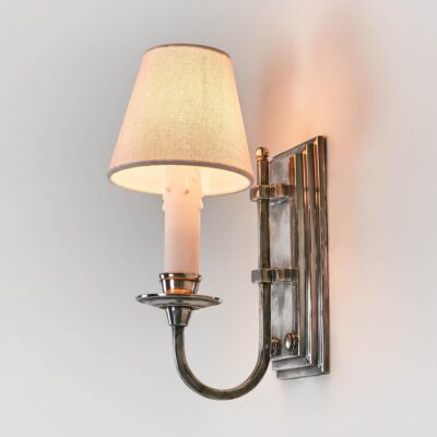 Portsea Heritage Single Arm Wall Light Antique Silver